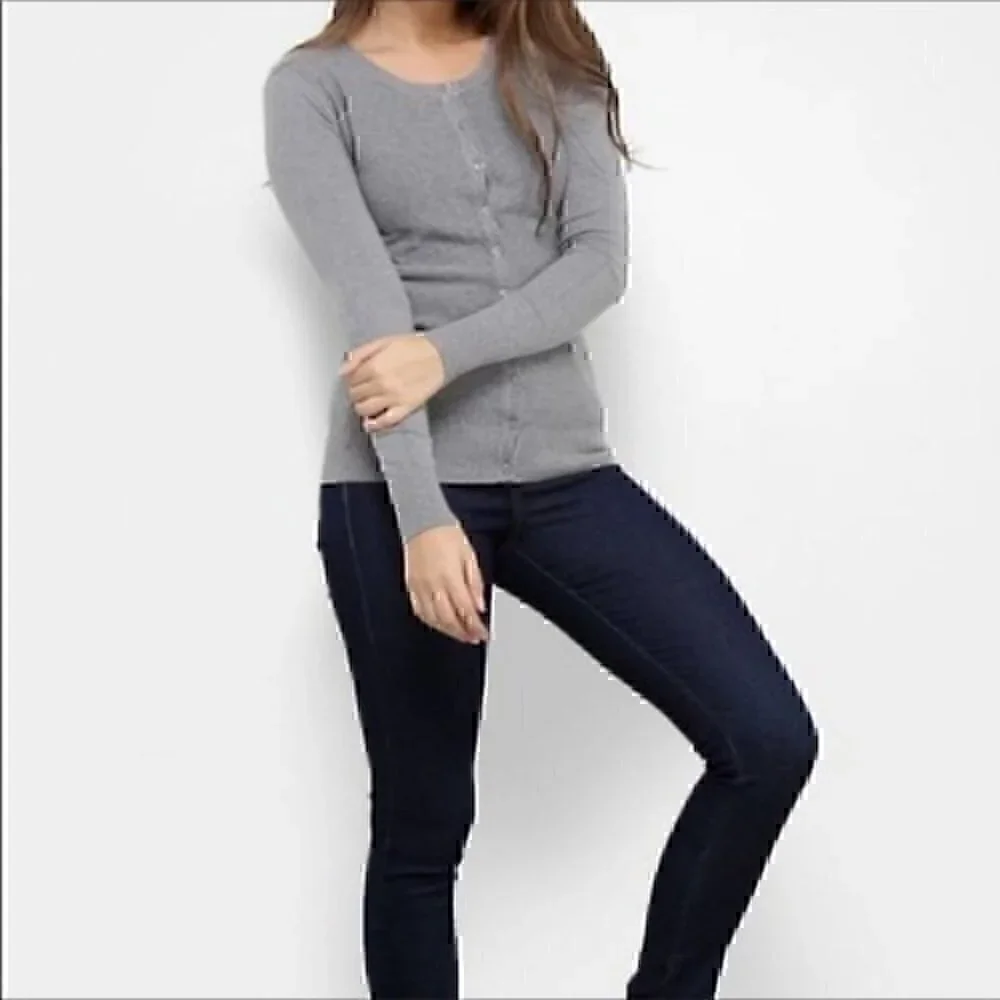 Justice Girls size 8 gray  button up top